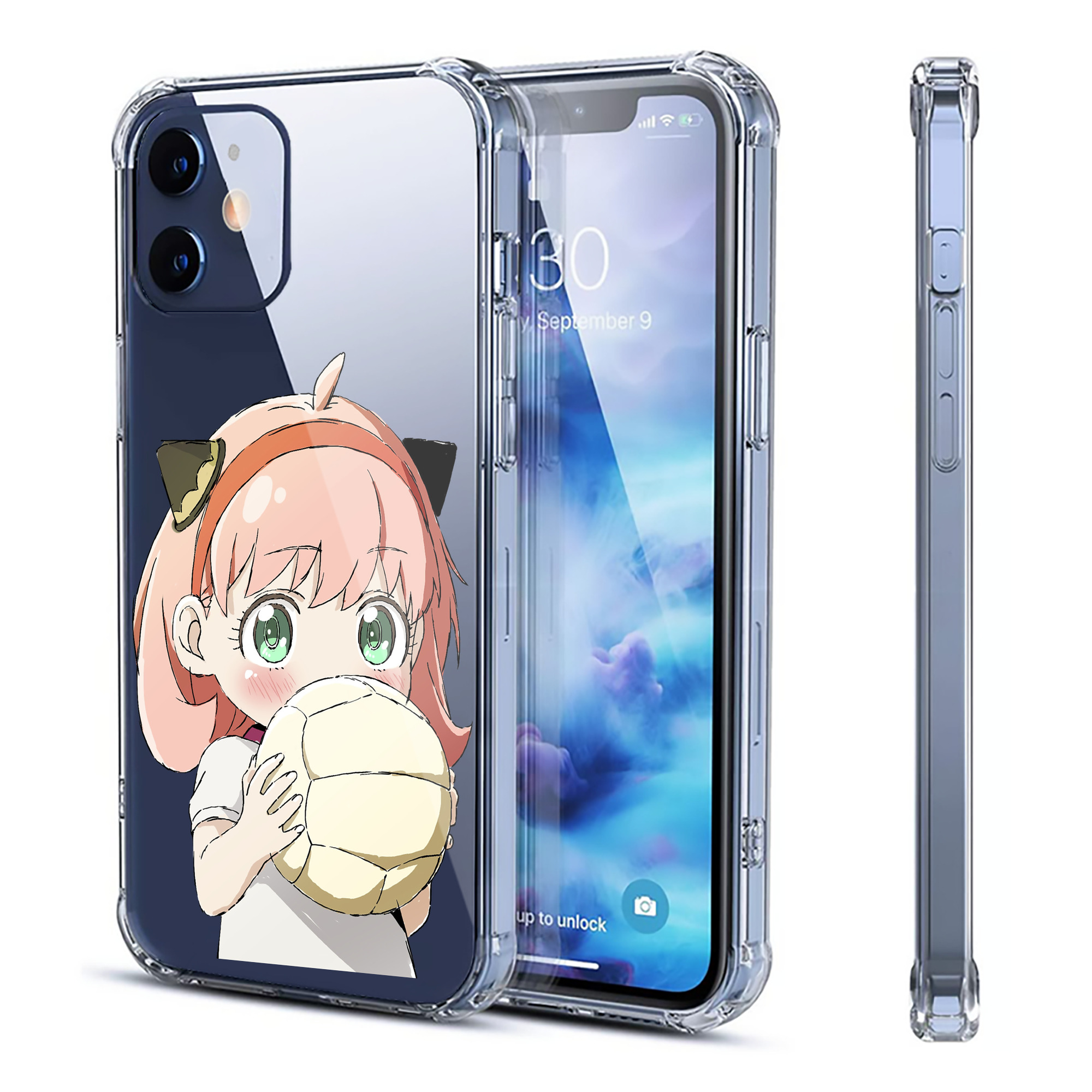 （画像用） SPY×FAMILY间谍家家酒 【iPhone 12シリーズ対応】透明スマホケース（クリアソフトケース）
